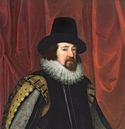 Sir Francis Bacon 1561-1626 Verulam báró, St. Albans vikomt, olaj, vászon 242134 részlet alkotó: Paul van Somer